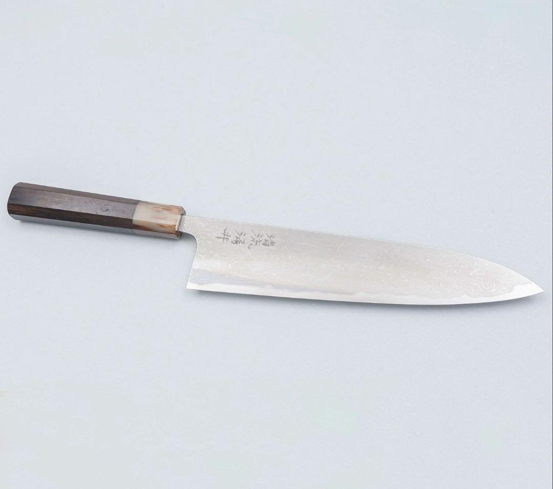 涌井　ダマスカス　清流　青ニ鋼　牛刀　240mm