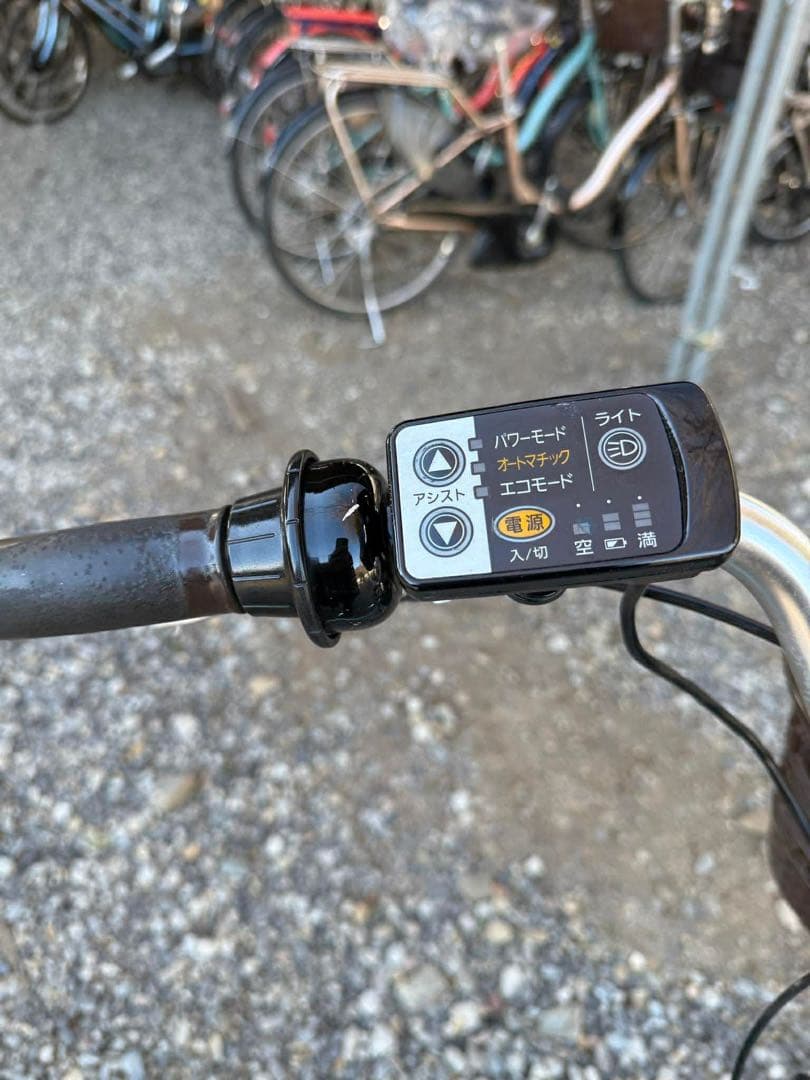 アシスタ 自転車 水色 前カゴ付き