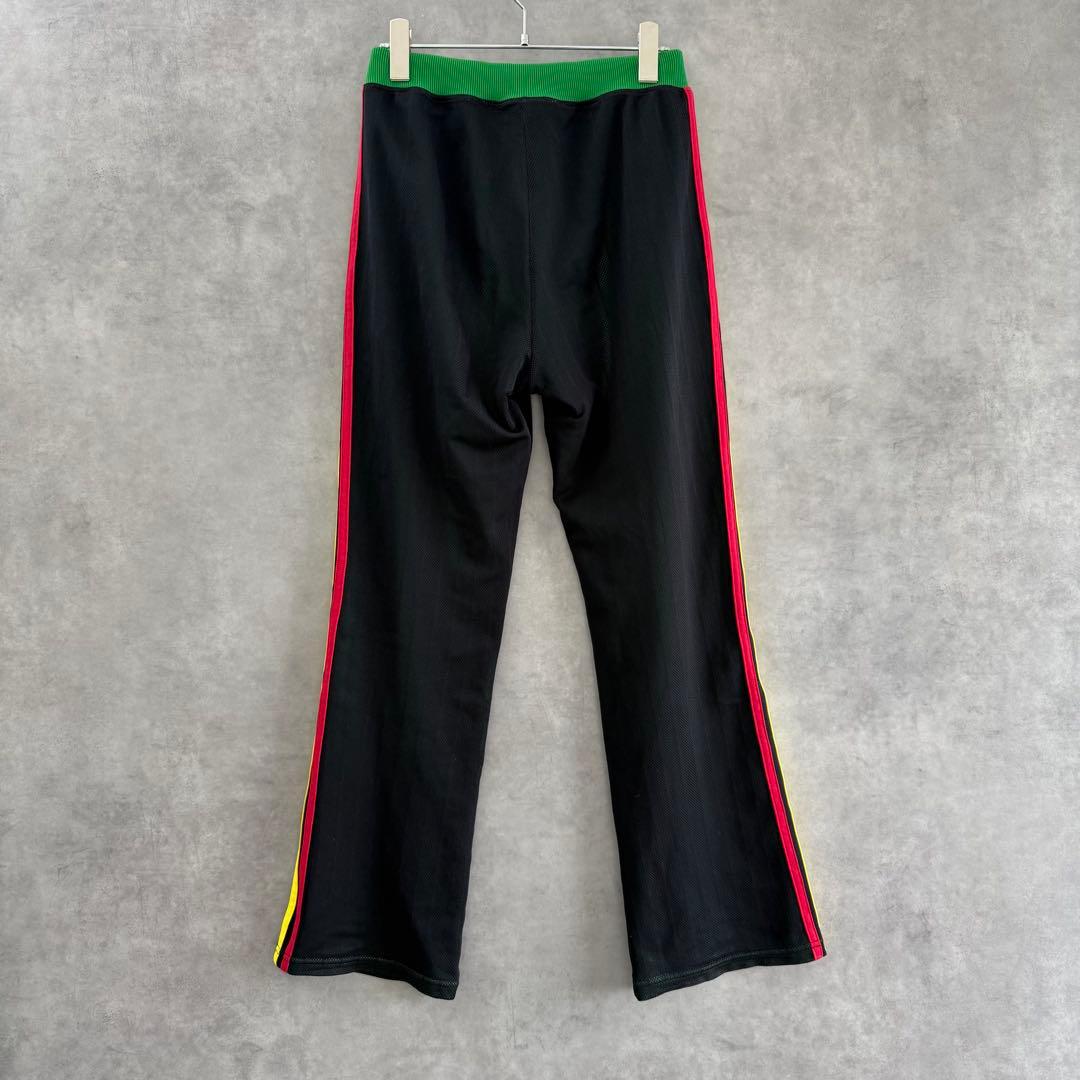 美品 00s old adidas アディダス トラックパンツ ラスタカラー L