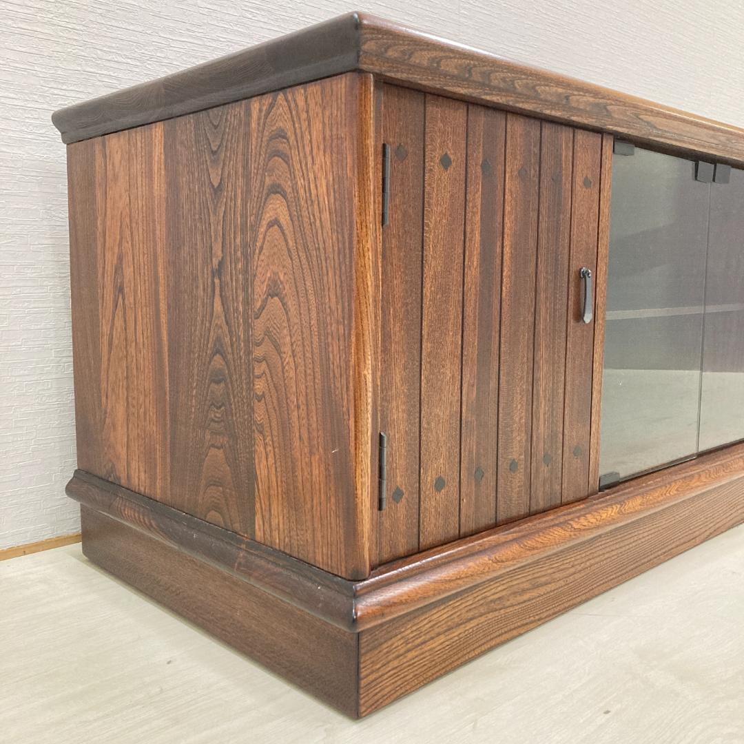 天然木　テレビボード　テレビ台　ローボード　収納