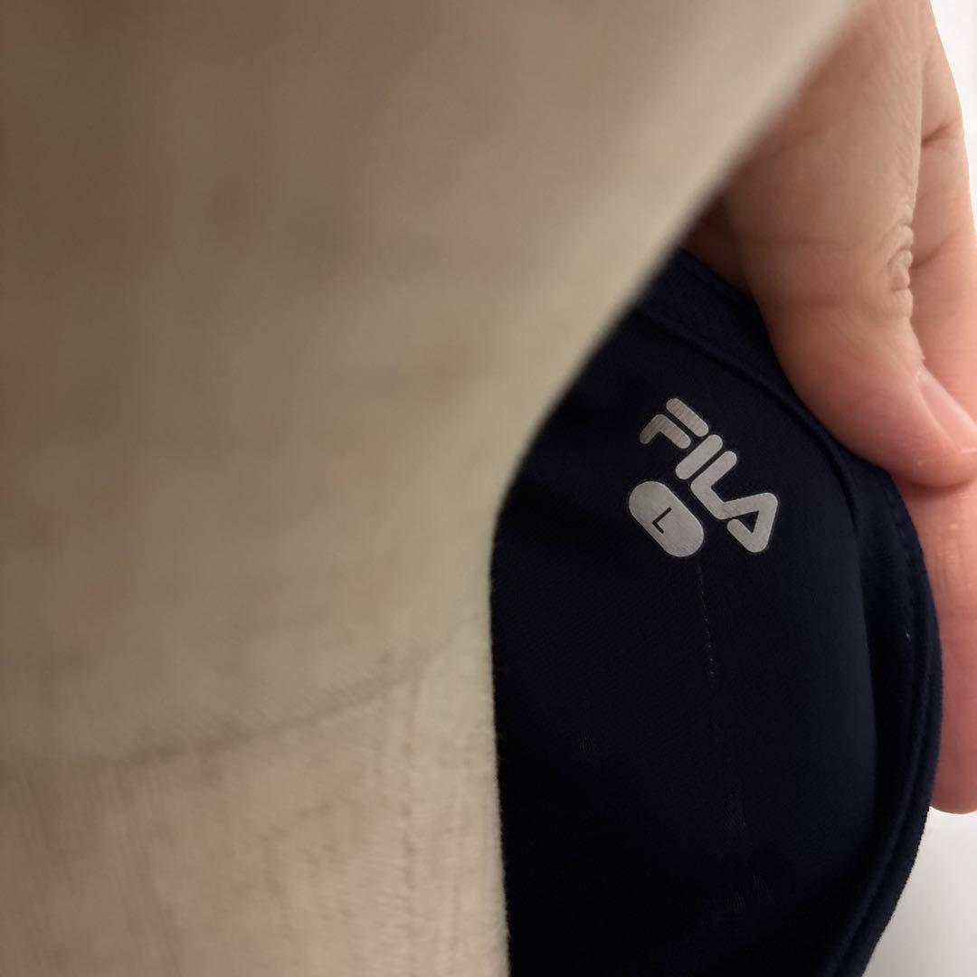 FILA ネイビー フリル付き半袖ウェア　セットアップ