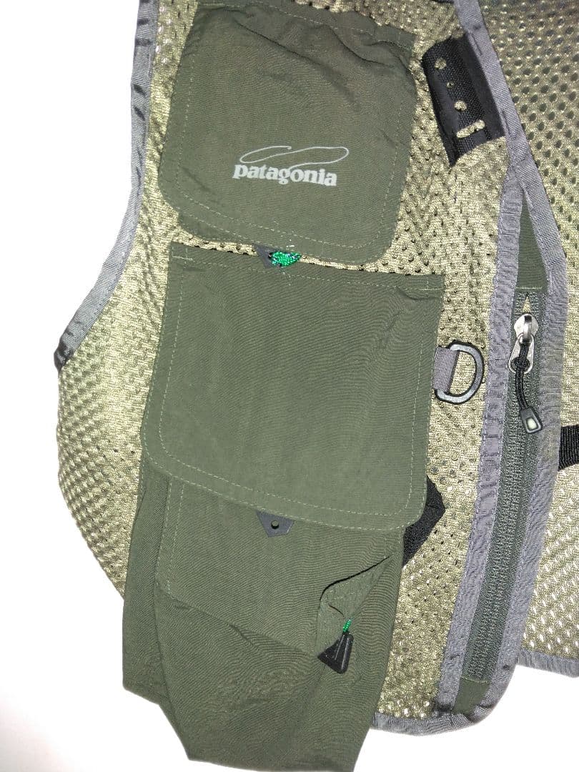 patagonia フィッシングベスト オリーブグリーン新品