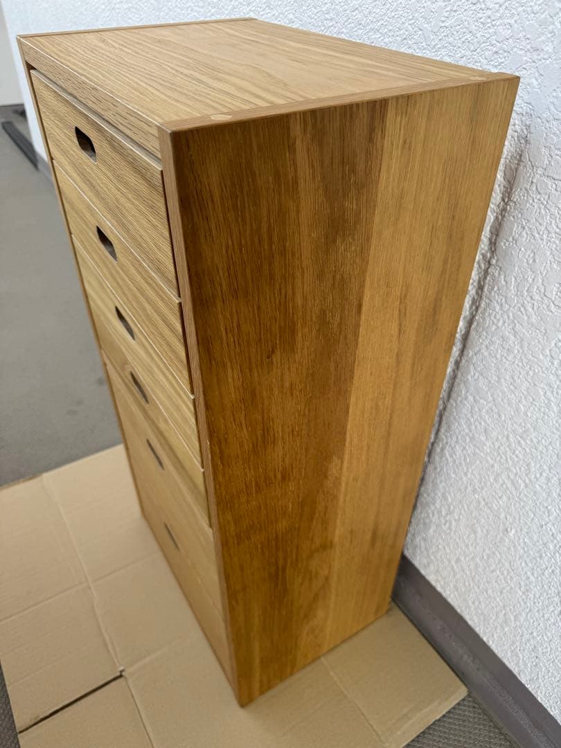 3点セット 無印良品 スタッキングシェルフ 引出し チェスト 4段/2段オーク材