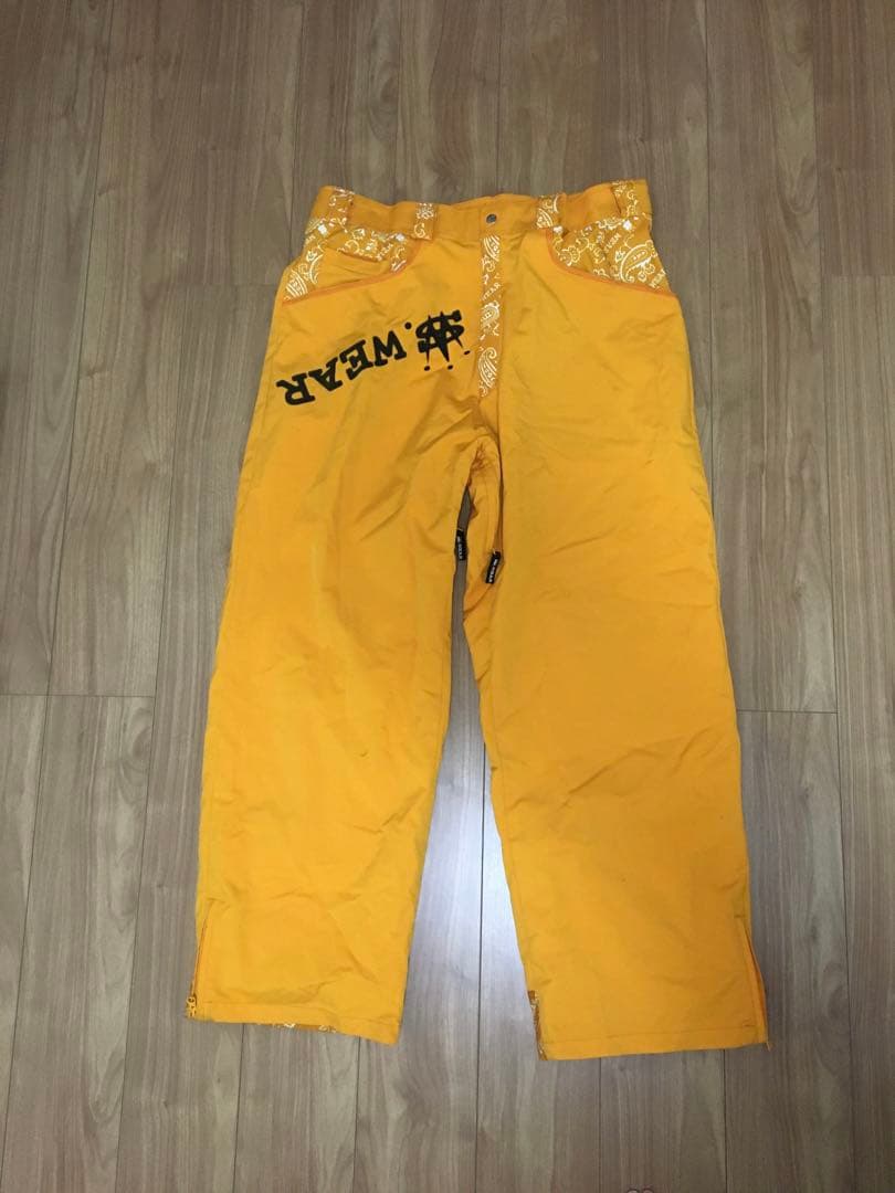 S-WEAR 黒×黄色　ウェア上下セット