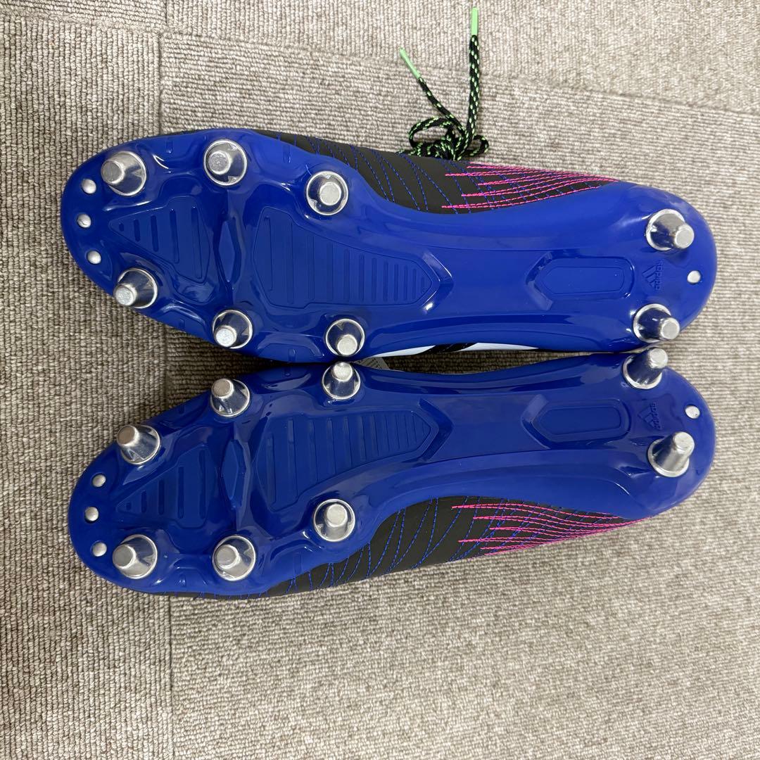 adidas ラグビー スパイクシューズ ブラック/ホワイト/ブルー31.5cm