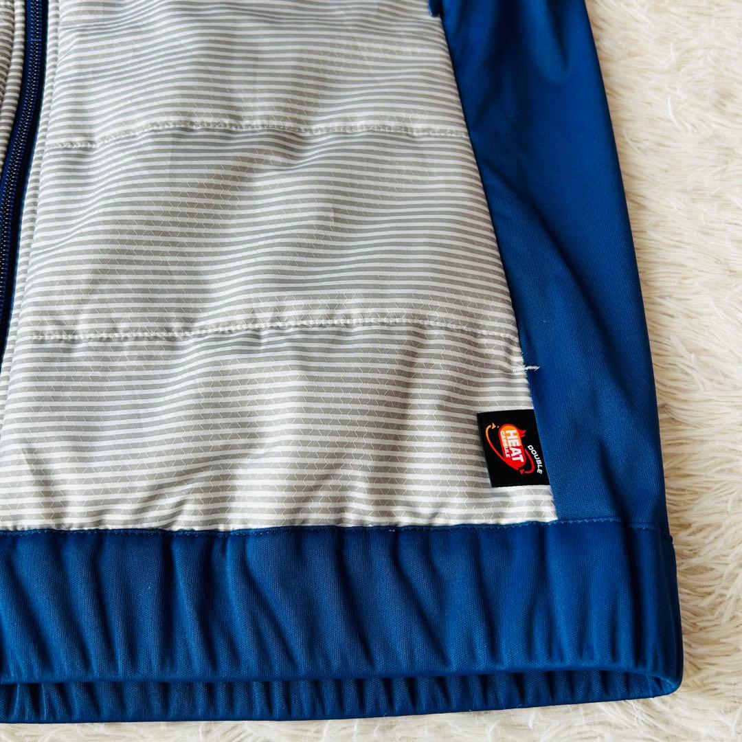 YONEX ヨネックス 中綿ベスト ロゴ刺繍 ネイビーグレー ヒートカプセル