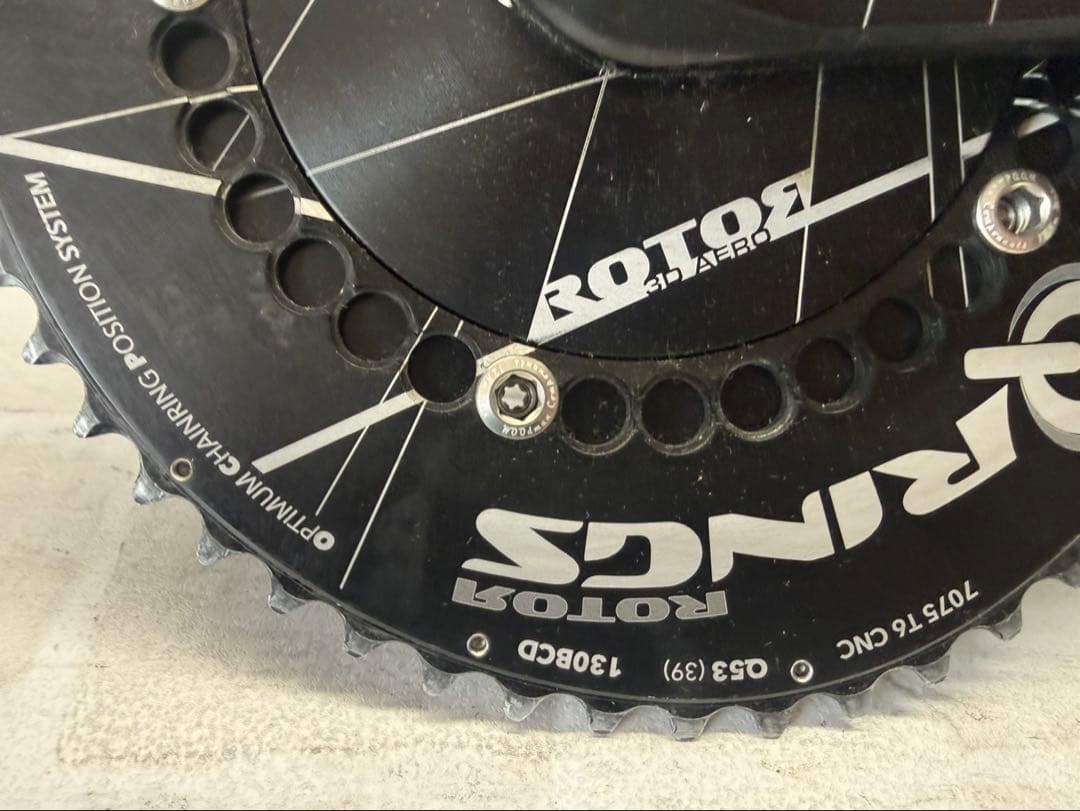 パーツ ROTOR 3D Q-RINGS 53-39 175mm