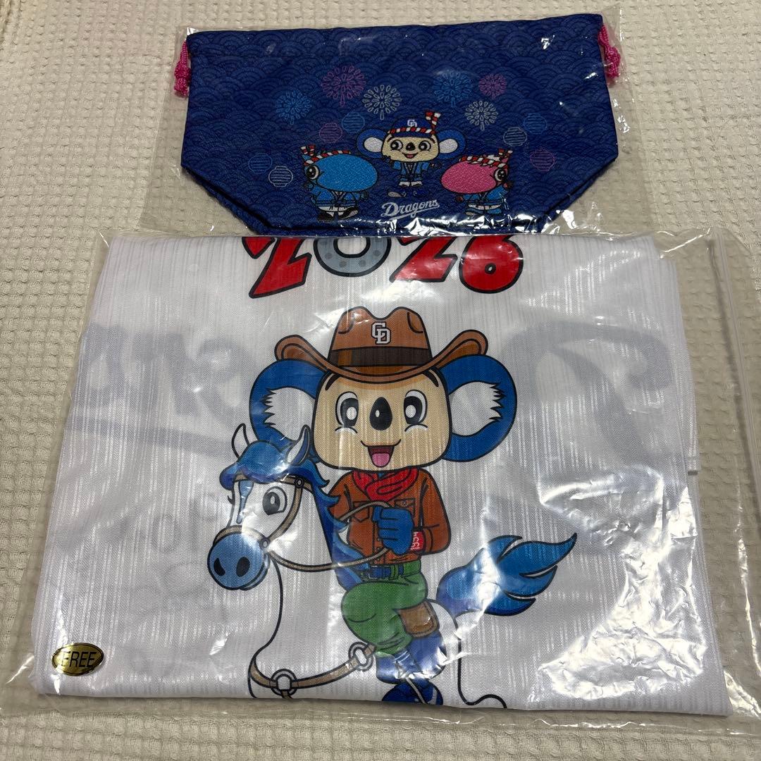 中日ドラゴンズ　ドアラユニフォーム&巾着　セット