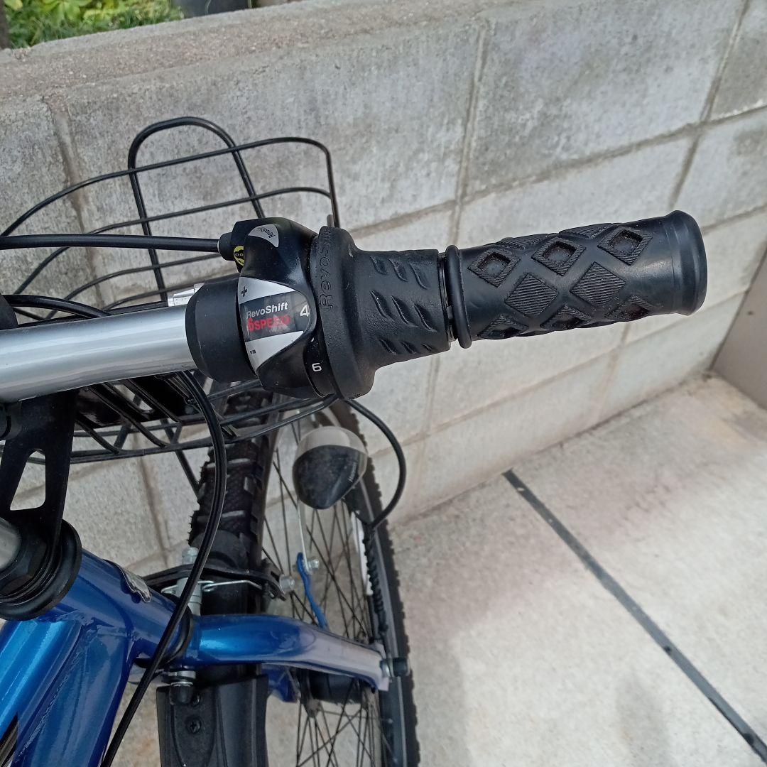 PRIDE キッズサイクル 青26インチ
