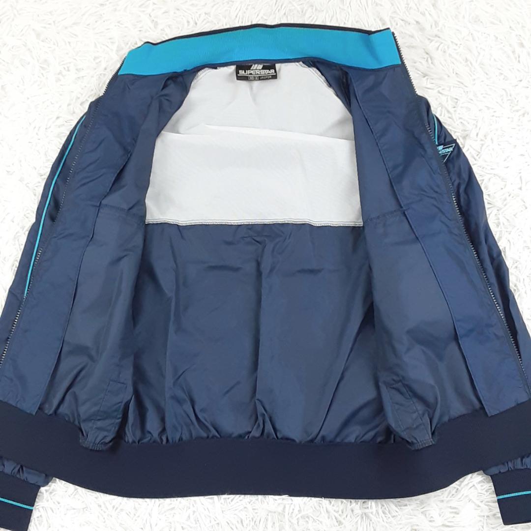 希少90s◎ミズノ ナイロンセットアップ ネイビー 紺 ミズノスーパースター