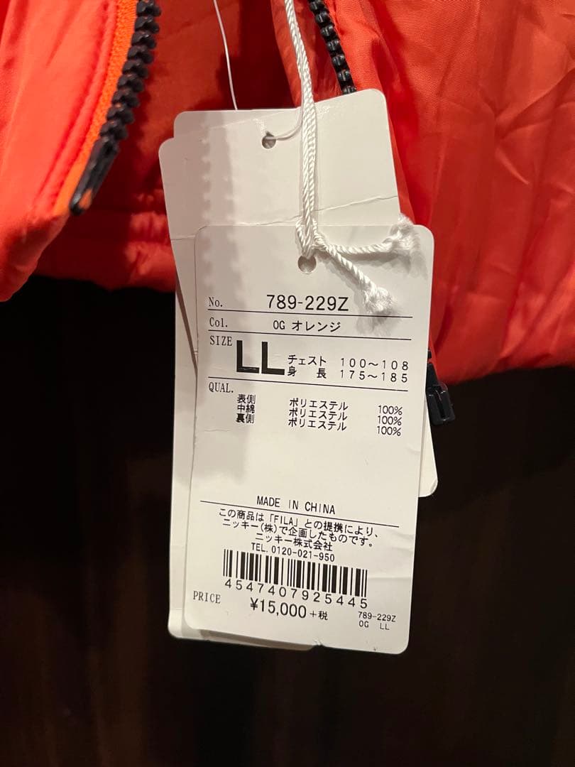 FILA GOLF中綿ジャケット　大幅値下げ　￥6900-> ¥6500