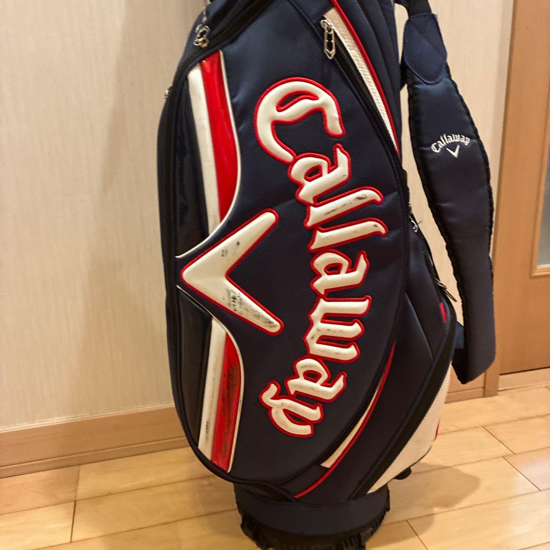 Callaway キャディバッグ ネイビー/ホワイト/レッド