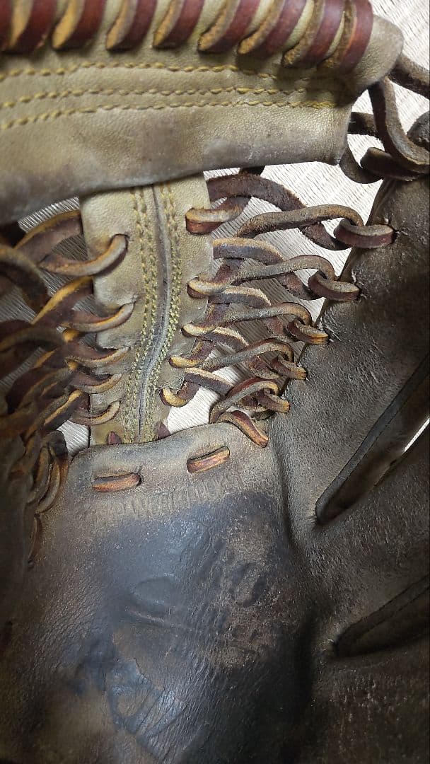 東駒 硬式グローブ 外野手 ベージュ系 used