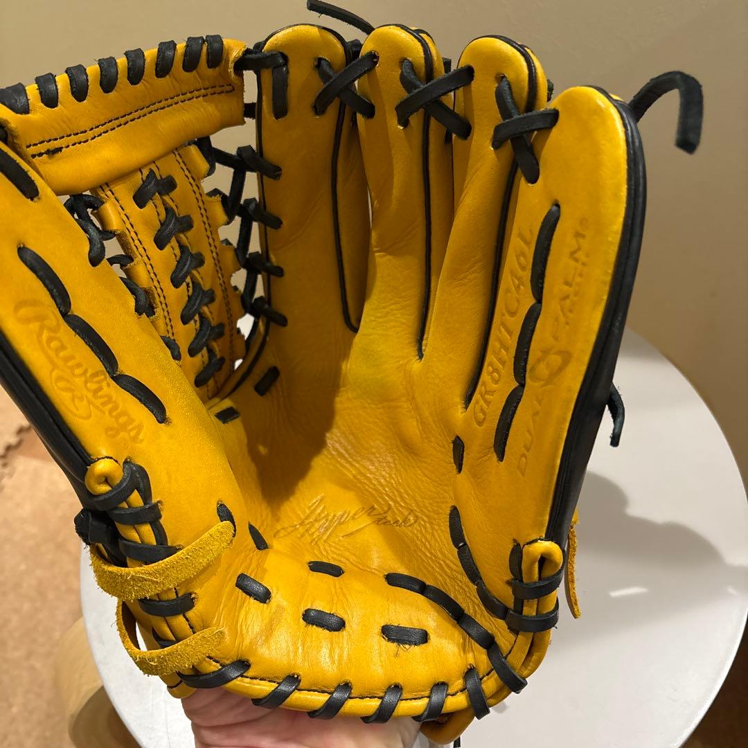 【美品】ローリングス 軟式用グラブ ハイパーテック オールラウンド