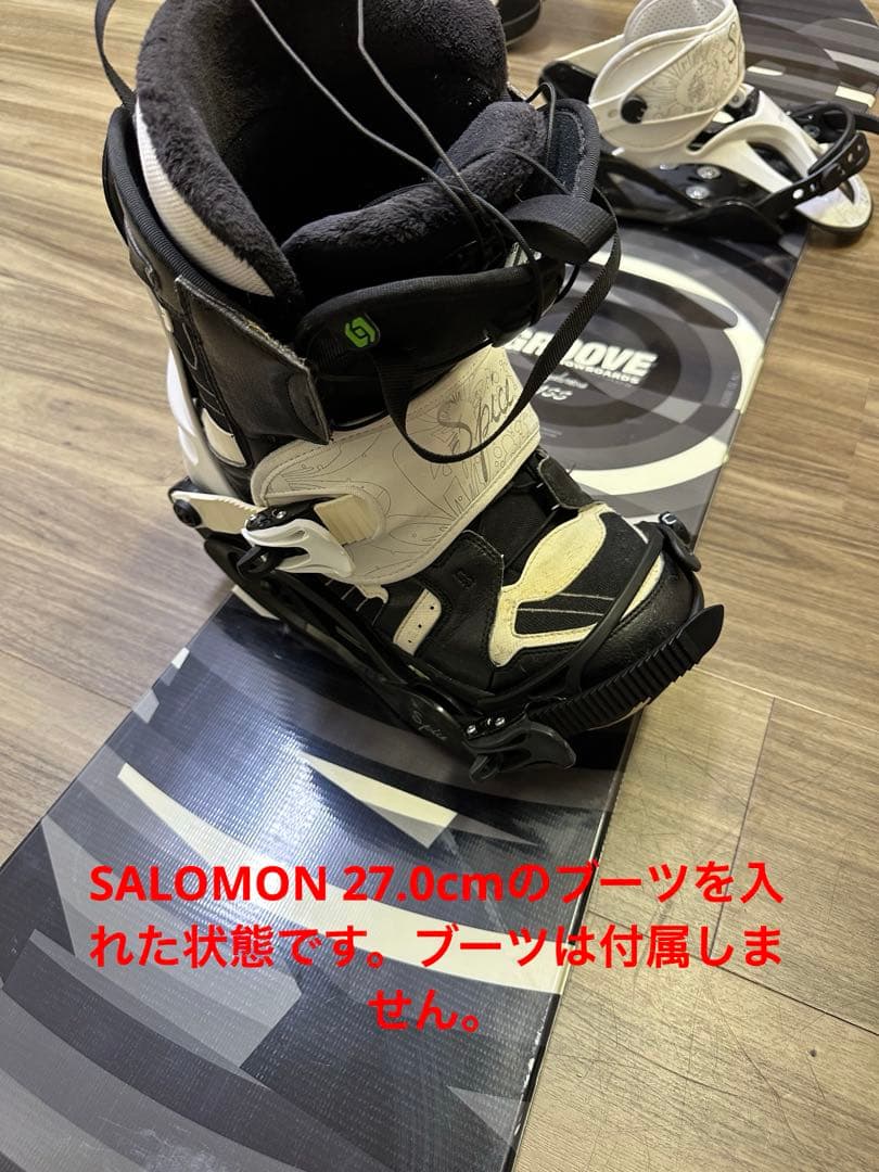 スノーボード GROOVE 155cmビンディング SPICE sizeM/L?