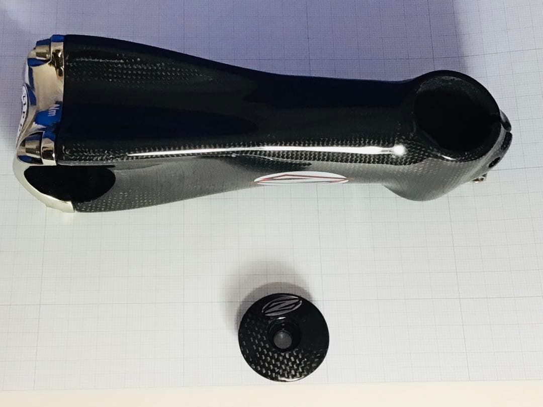 デッドストック ZIPP 145 カーボン製 ステム 130mm ヘッドカバー付