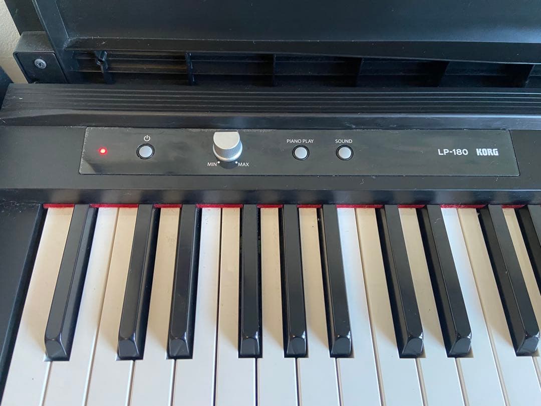 【引取限定】KORG LP-180 電子ピアノ 88鍵盤 3本ペダル付　イス付き