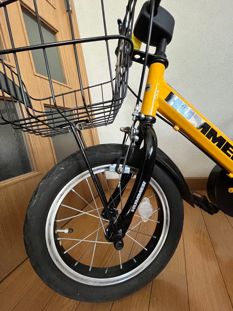 HUMMER ハマー　子ども自転車　14インチ　折りたたみ補助輪付き