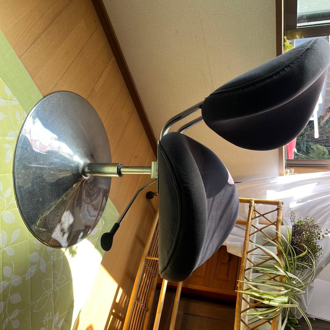 unicoのビンテージ　珍しい黒回転スツール