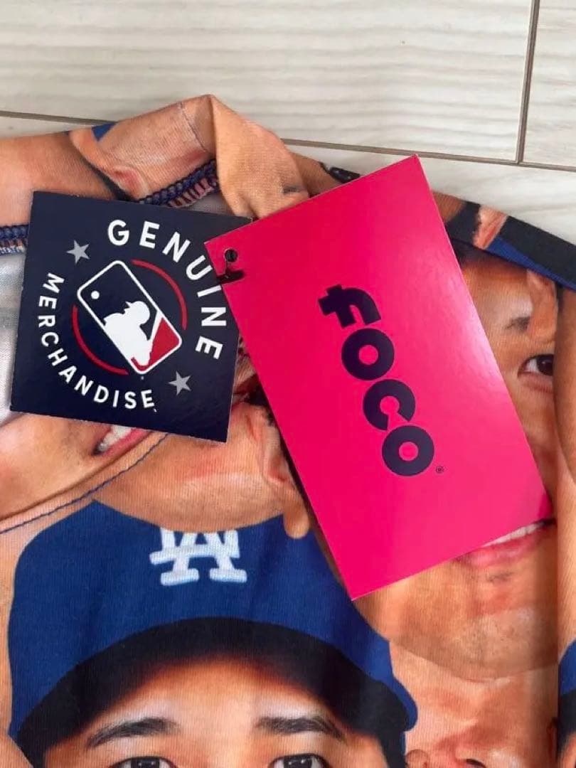 【新品•未開封】LAドジャース 大谷翔平 顔プリント Tシャツ