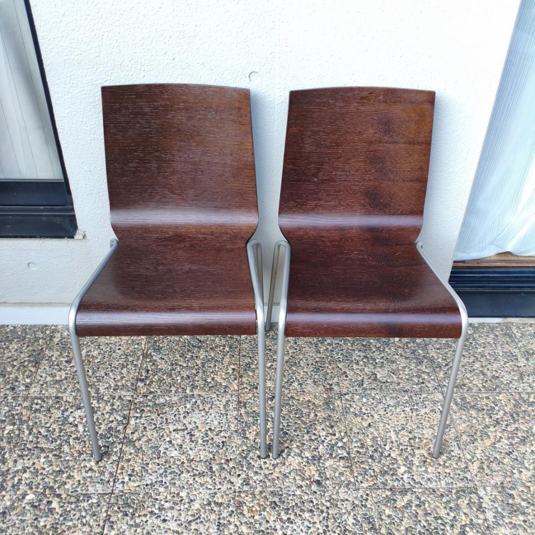 Calligaris カリガリス スタッキングチェア ITALY ２脚セット