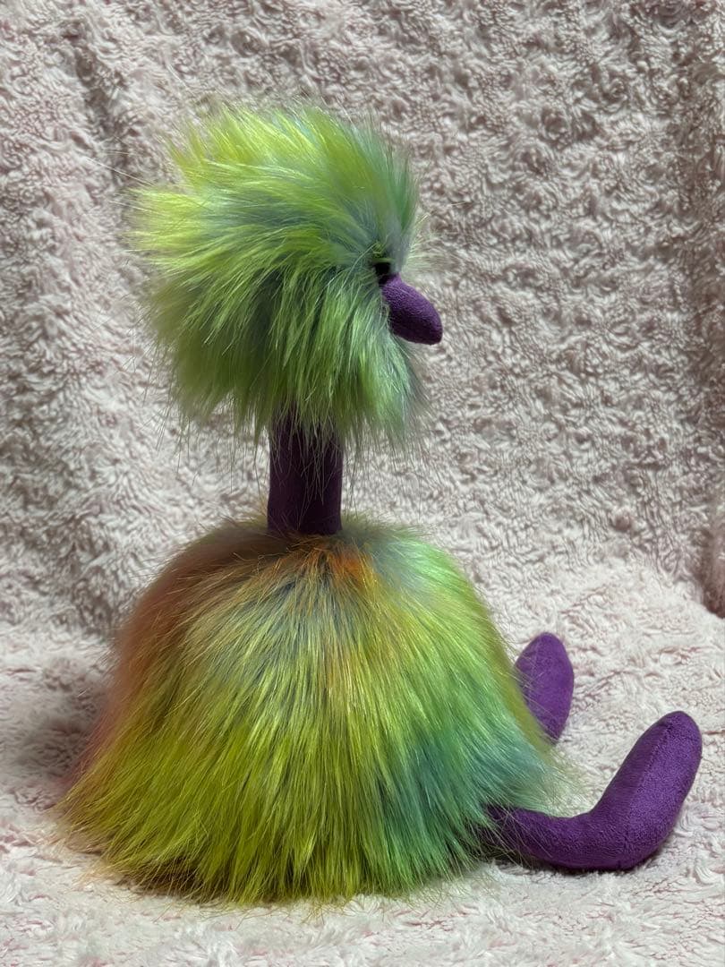 タグ付 ジェリーキャット Pompom Bird Rainbow 虹色 鳥