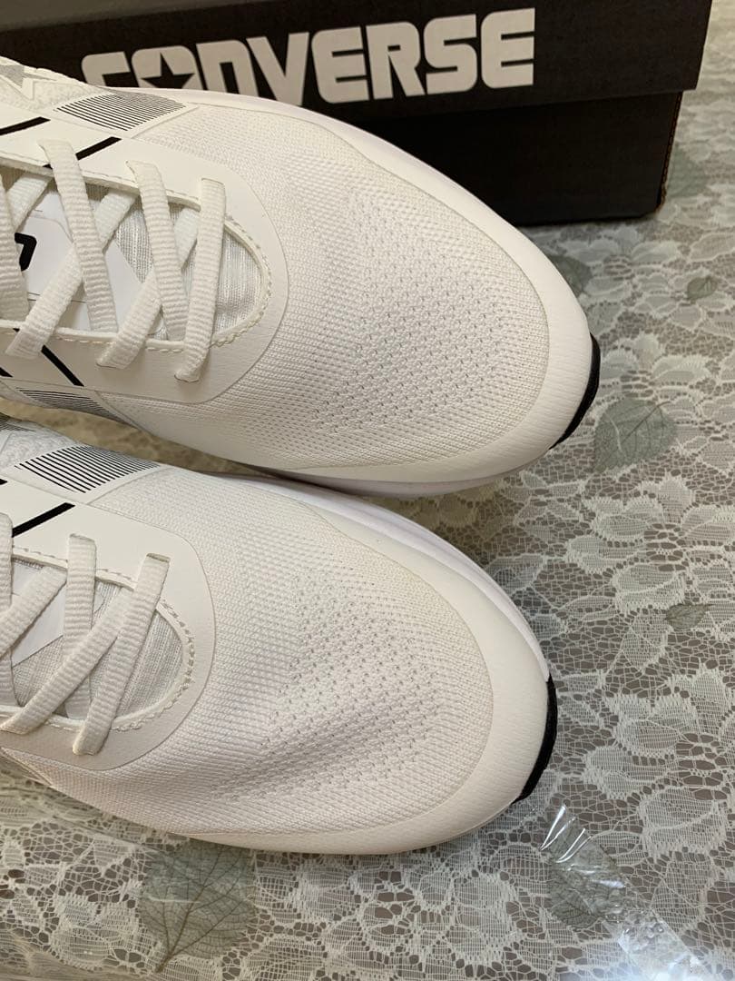 CONVERSE REACT ホワイト ランニングシューズ 28.5