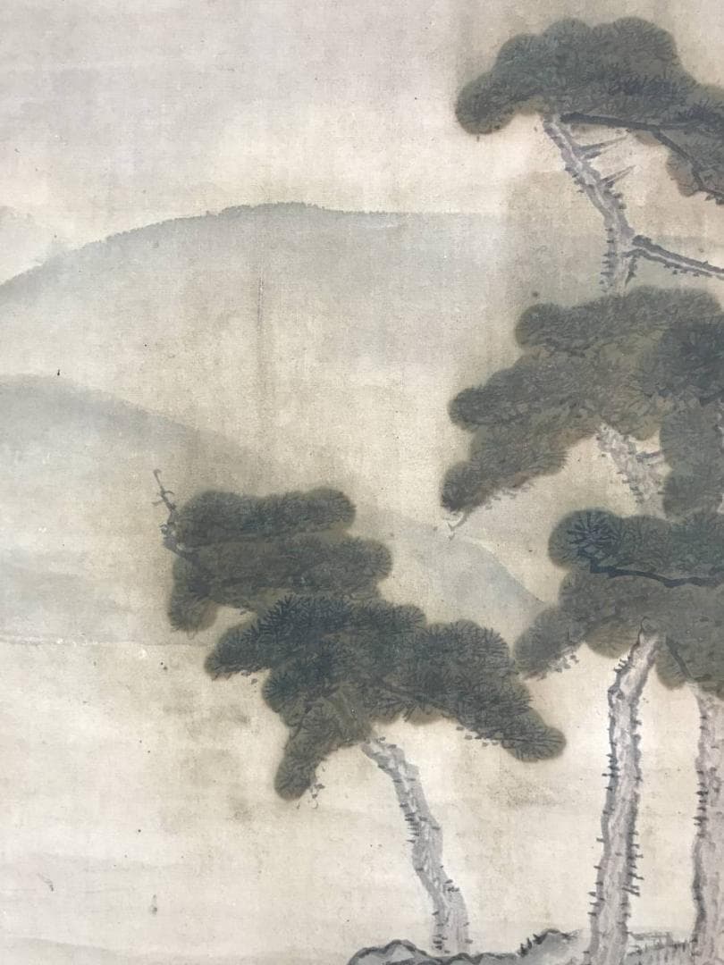 横山華山/富士山水図/山水図/掛軸/名家伝来/AE-50