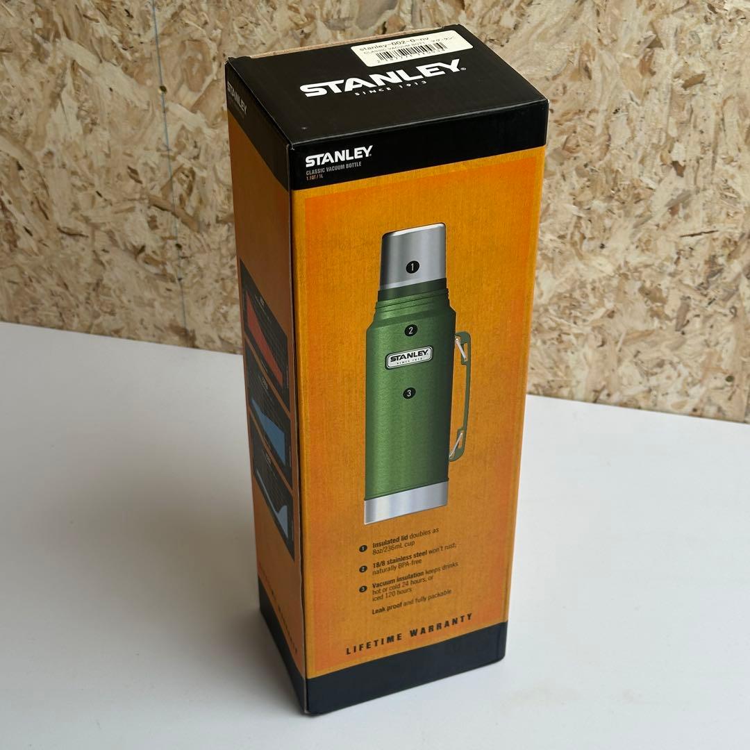 【未使用品】 スタンレー 旧ロゴ 真空ボトル 1L ネイビー