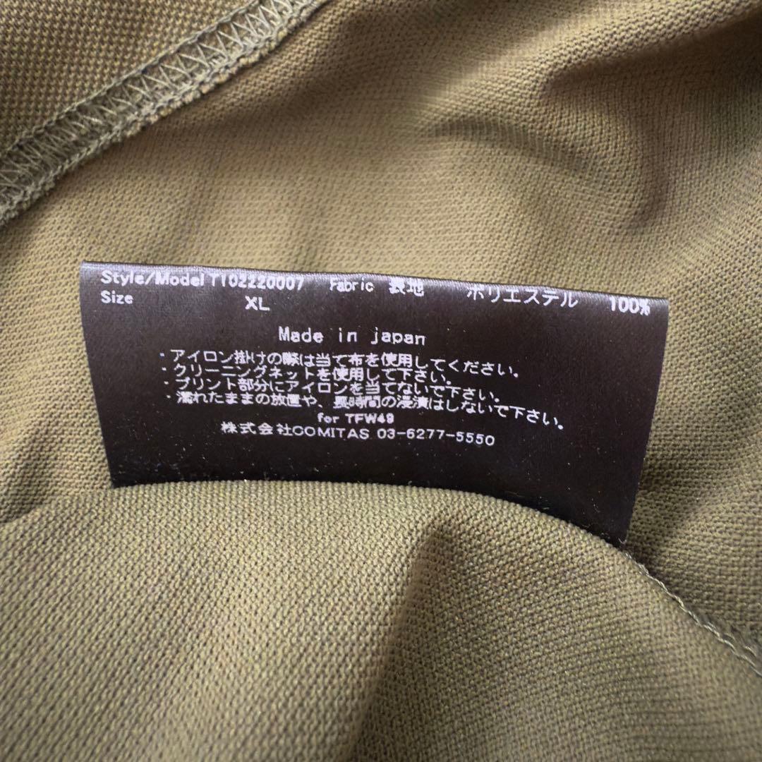 【未使用✨】TFW49 COLLAR LESS LS POLO 長袖 カーキ