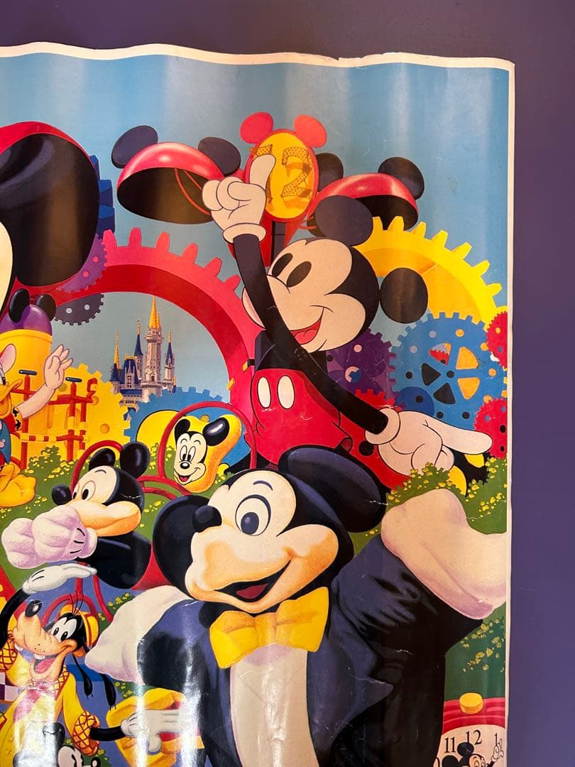 当時物 ディズニーランド ミッキーマニア パレード TDR ポスター B2サイズ