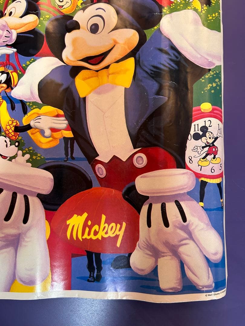 当時物 ディズニーランド ミッキーマニア パレード TDR ポスター B2サイズ