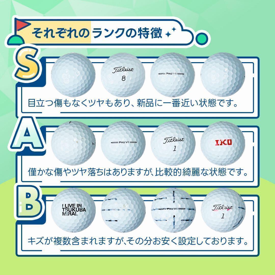 ロストボール タイトリスト PRO V1 S ランク 20球 2 おまけティ付