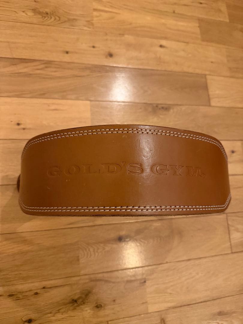 GOLD'S GYM レザー ベルト ブラウン