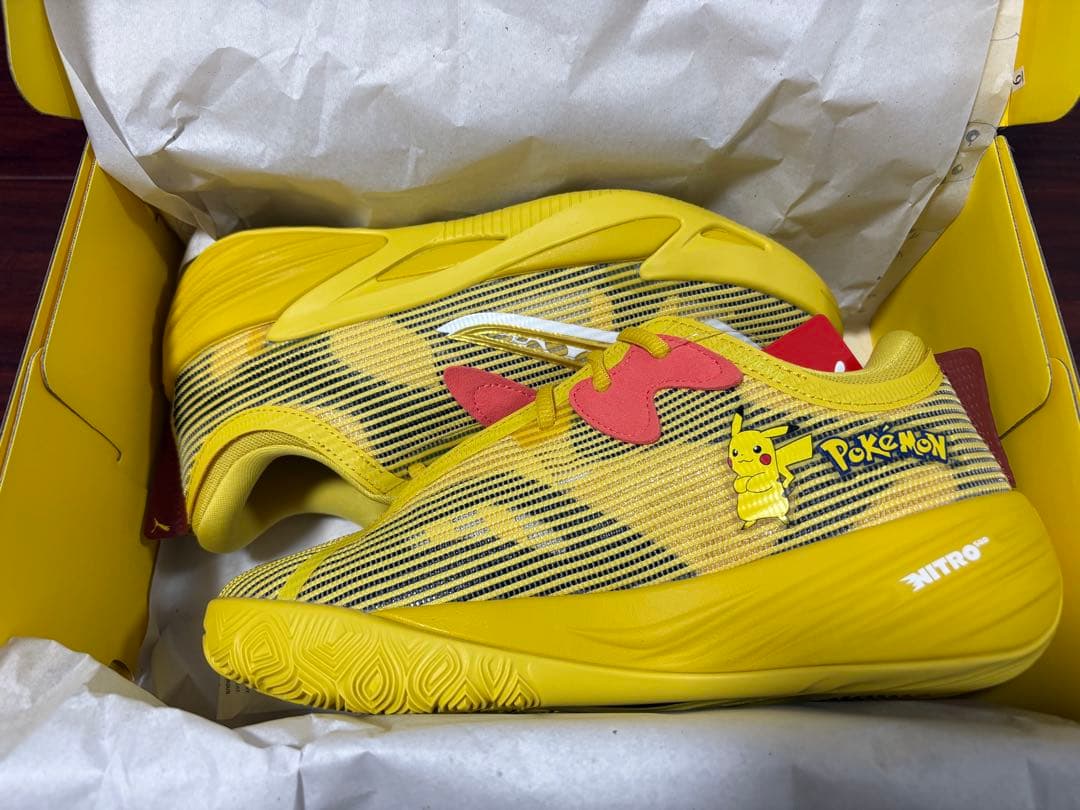 PUMA×ポケモン オール プロ ニトロ2 ピカチュウ バスケットボールシューズ