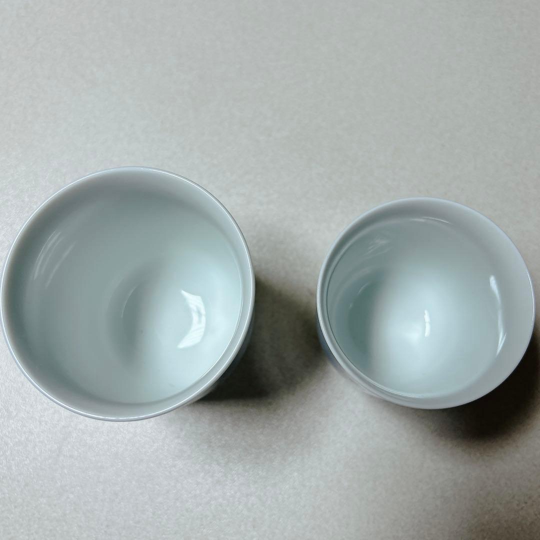 深川製磁 新春御題 風 組湯呑み 組飯椀