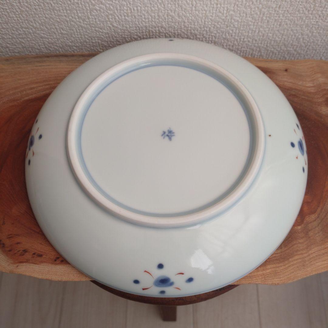 ①福珠窯　天啓花蝶シリーズ　直径21cm 大皿　丸皿