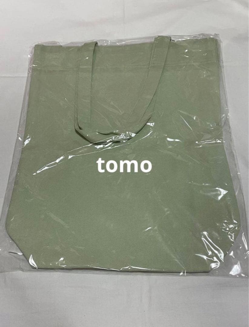 スターバックス　ジェラートピケ　ベアプリントマチ付トートバッグ　ミントグリーン