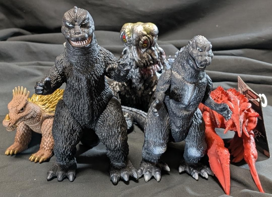 ゴジラEX・エビラ・ヘドラ他（バンダイ）ムービーモンスターシリーズ５体セット