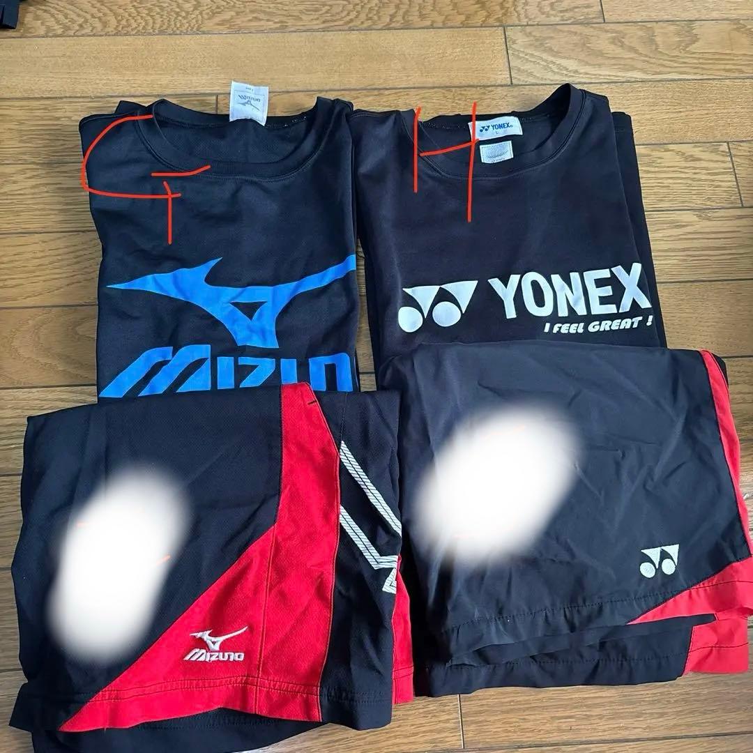バドミントン ウェア・パンツ Lサイズ9点,Mサイズ1点 ご注文は8点セット〜