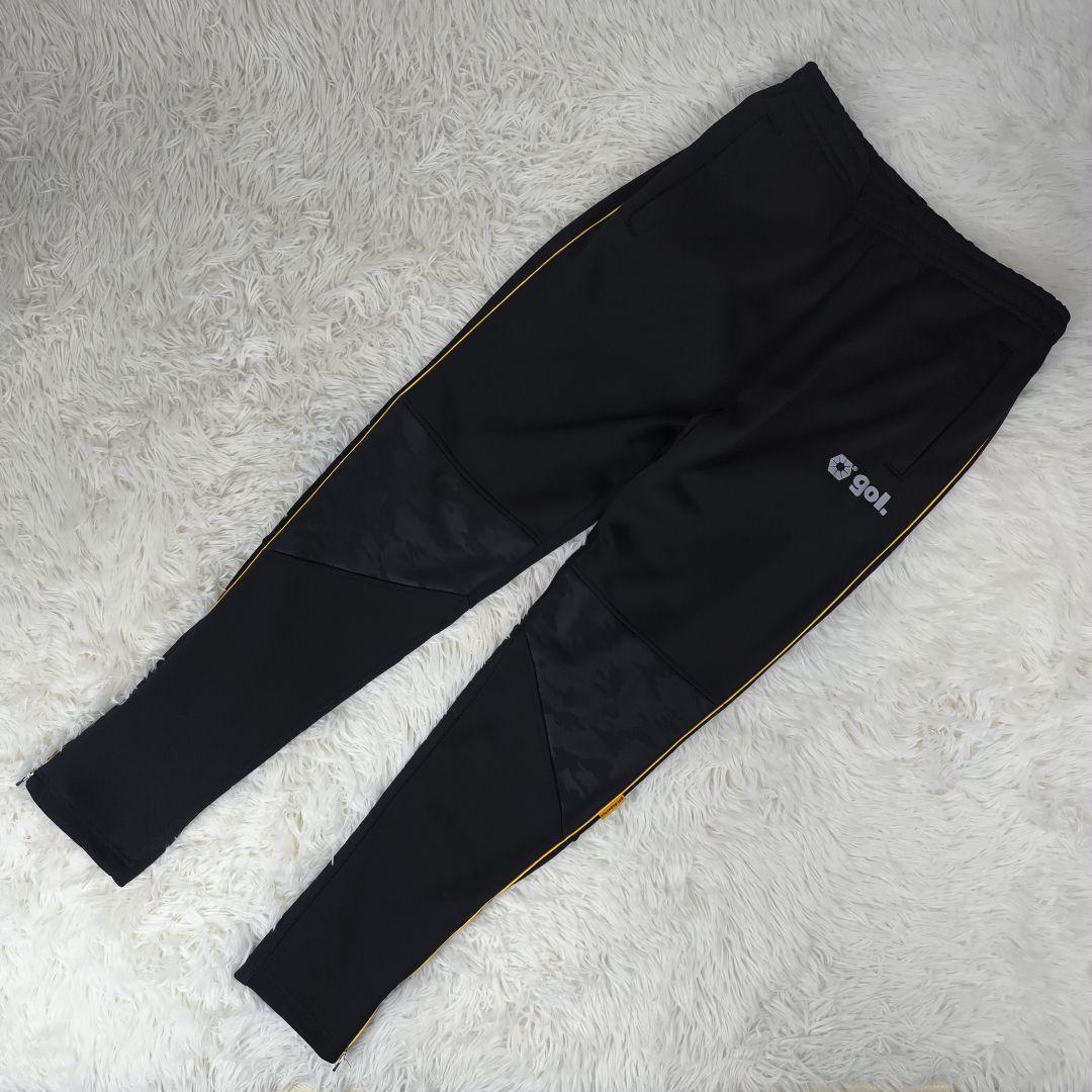 ✨極美品✨ ゴル ジャージ セットアップ ロゴ 裏地フリース 黒 迷彩