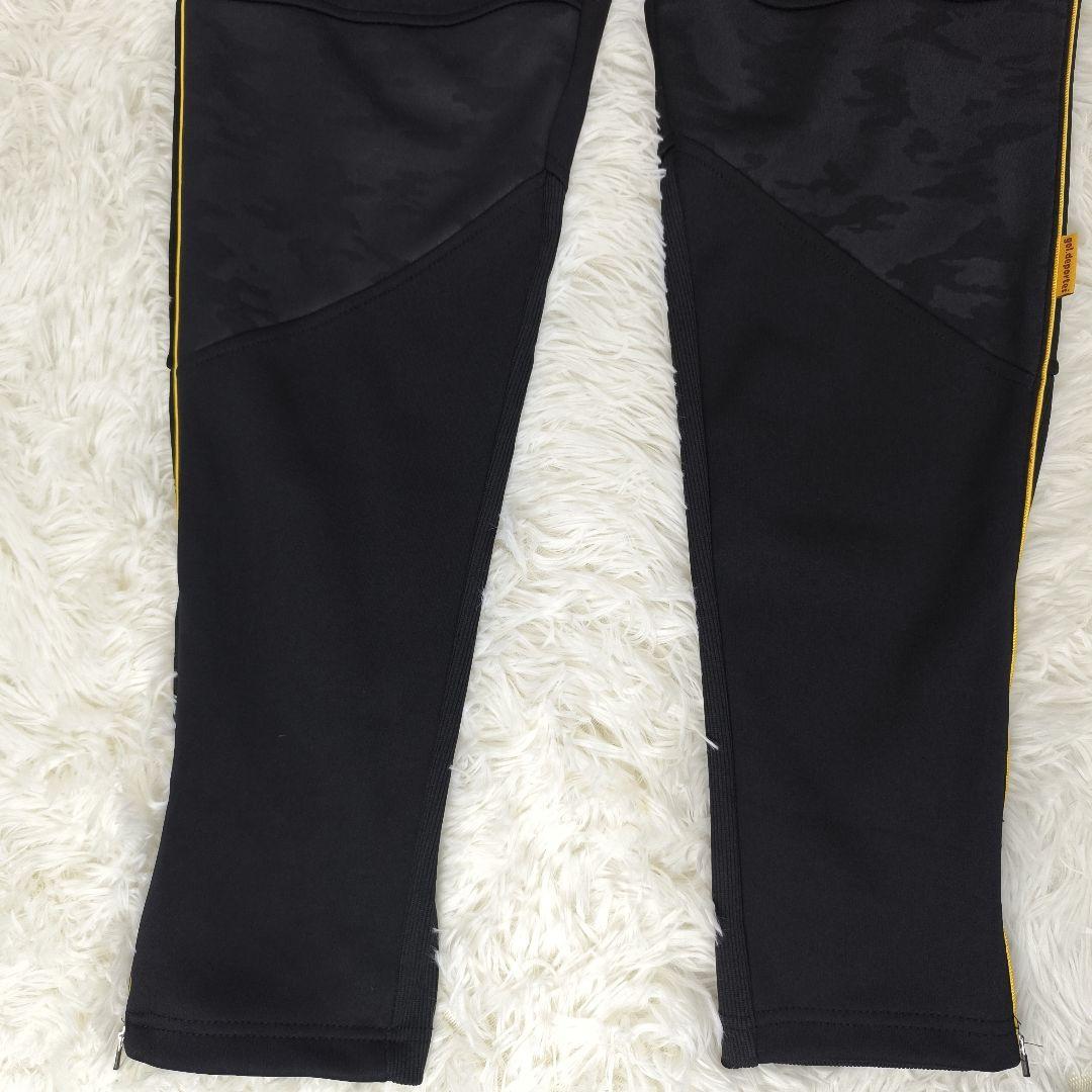 ✨極美品✨ ゴル ジャージ セットアップ ロゴ 裏地フリース 黒 迷彩