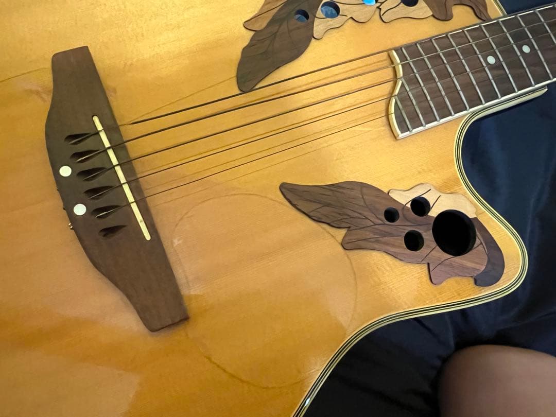 OVATION Deluxe CS257 エレアコ ギターハードケース付完動品