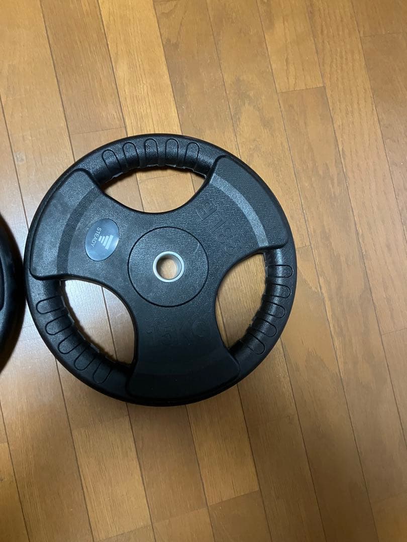 引き取り限定　ダンベルプレート 15KG 2枚セット