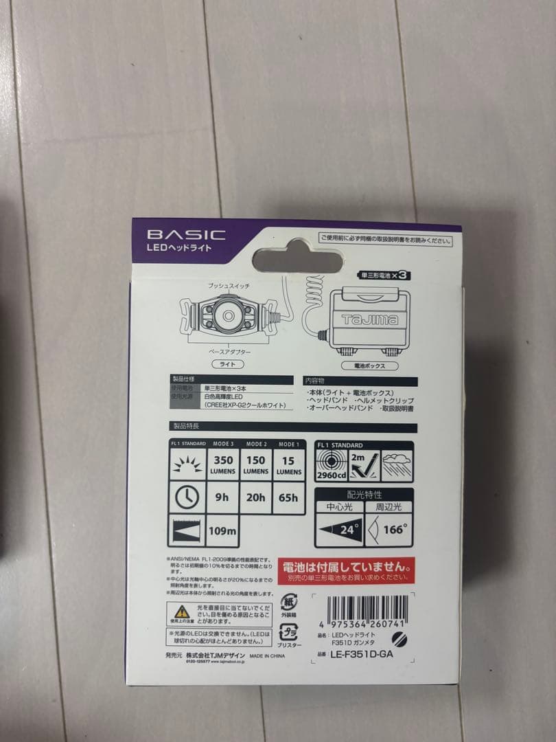 TAJIMA LEDヘッドライト2点セット 新品