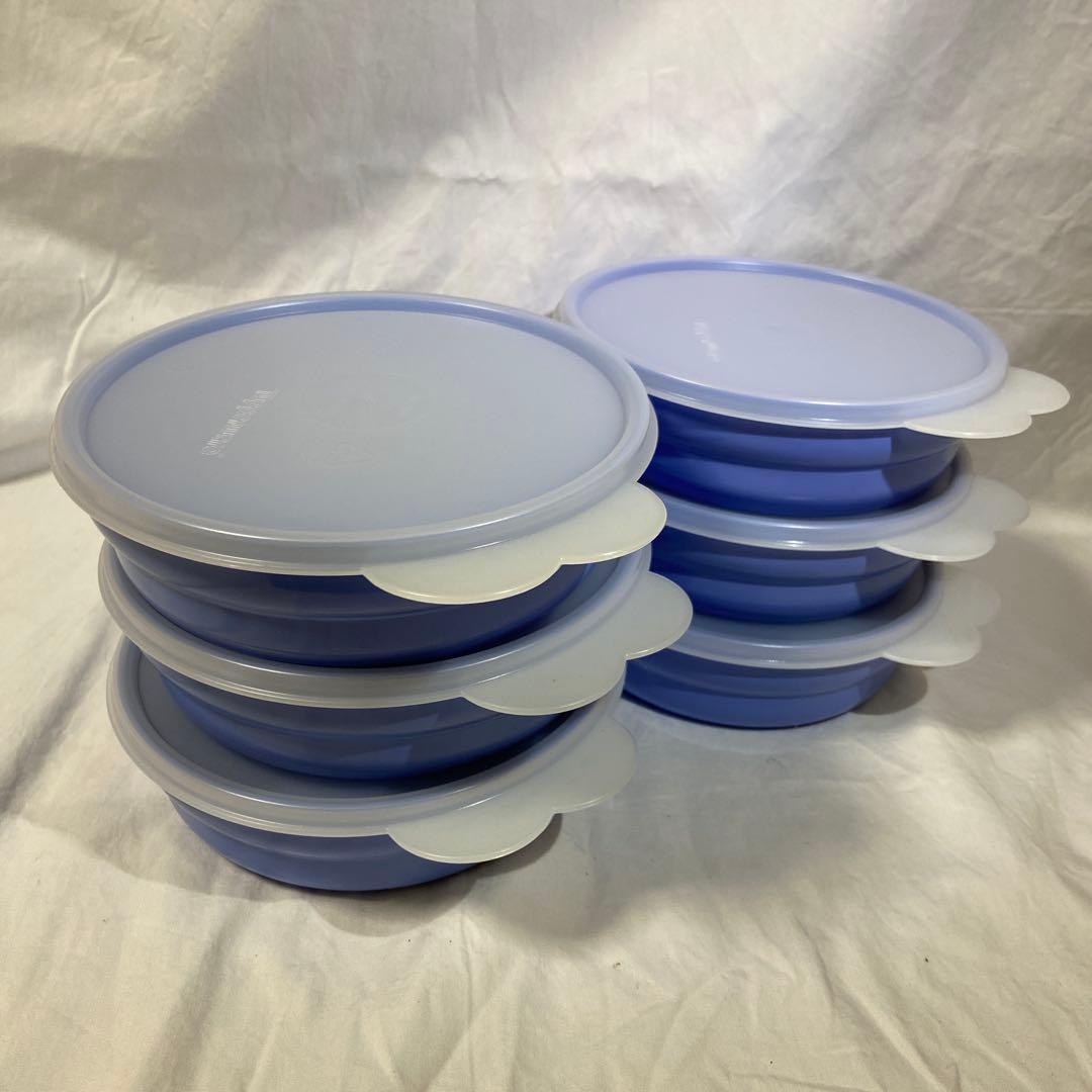 激安！　タッパーウェアTupperware 食品保存容器セット 6個 蓋付き