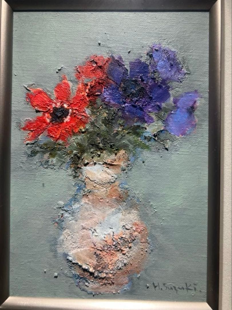 印象派　肉筆油彩画　【静物画】作者不詳