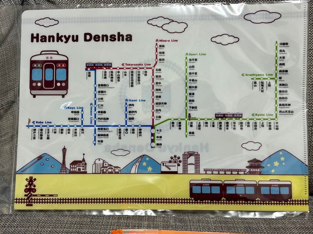 Hankyu Densha 特製ストラップセット他6点セット