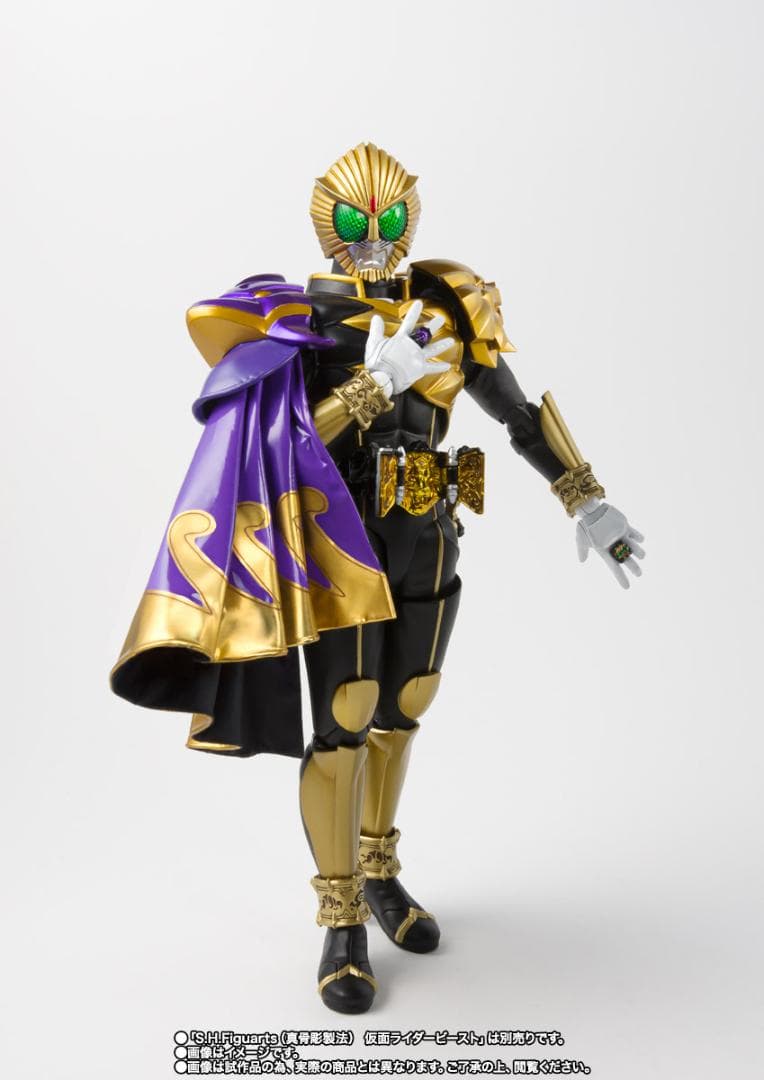 真骨彫 仮面ライダービースト＆マントセット 輸送箱未開封 伝票跡なし