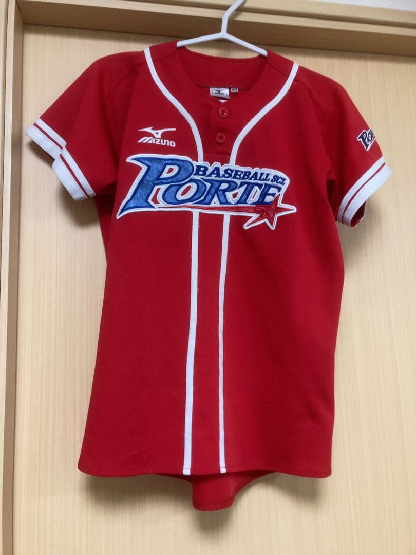 Mizuno ポルテ ユニフォーム 160 赤